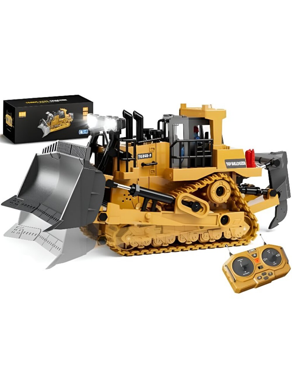 Metal RC Bulldozer Toy for Kids - G